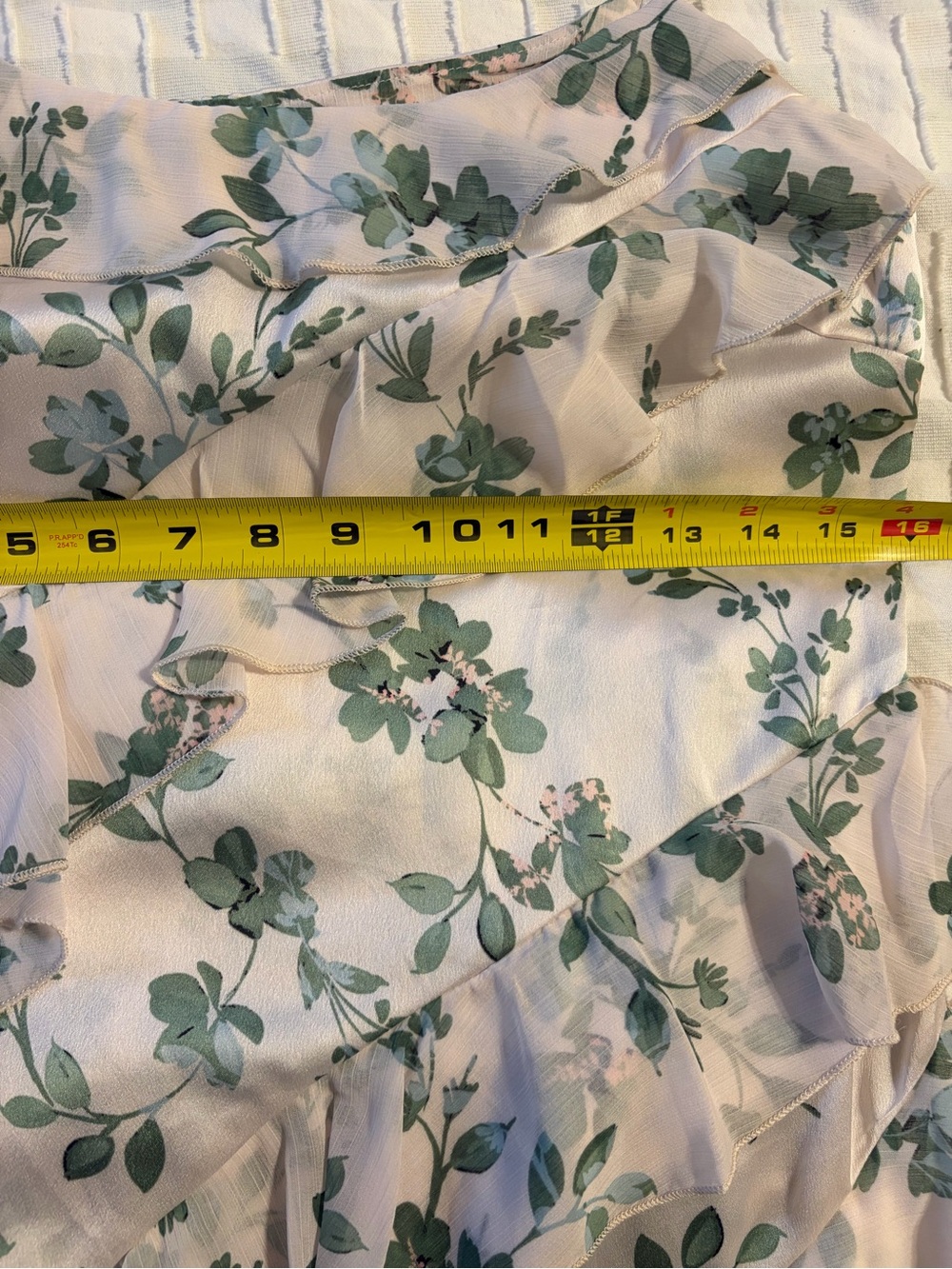 Misa Los Angeles White Floral Asymmetrical Ruffle Dress - Picture 15 of 15